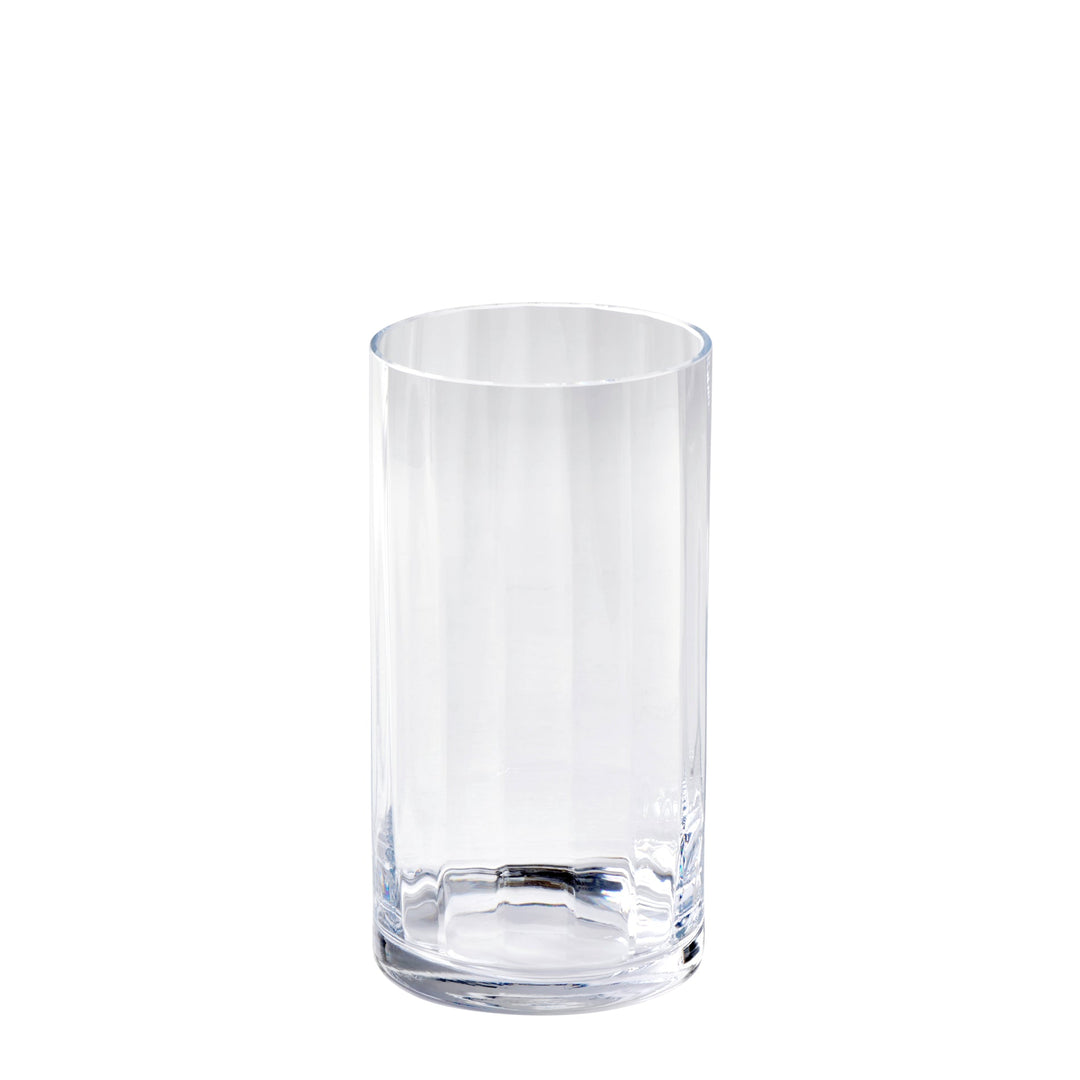 LAM - 17129 - Lambert - Tagliare Vase Glas, klar mit Optik, H28 D15cm