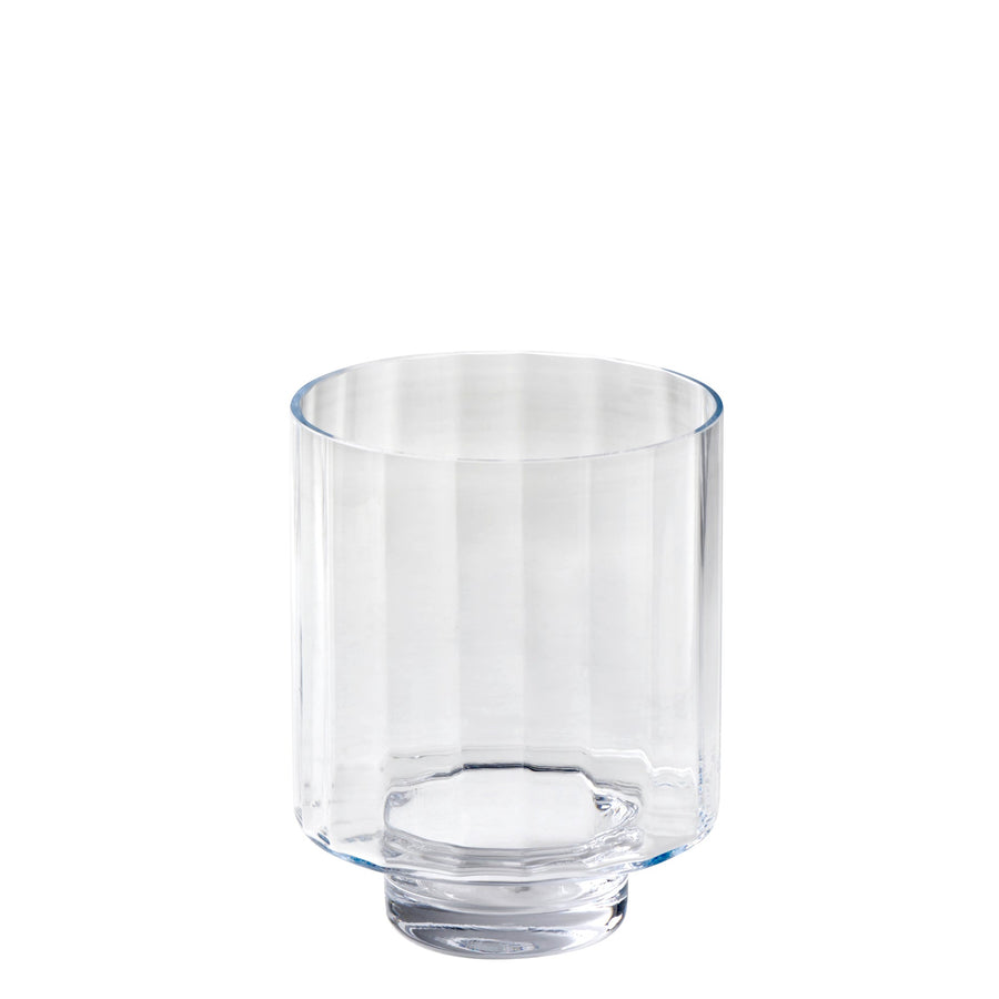 Lambert - Tagliare Windlicht Glas, klar mit Optik, H25 D20cm-LAM-17079