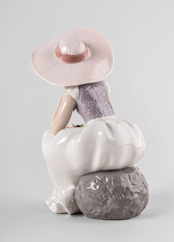 010 - 09749 - LLADRO® Figur - Der Frühling ist da Mädchen Skulptur 23cm - 01009749
