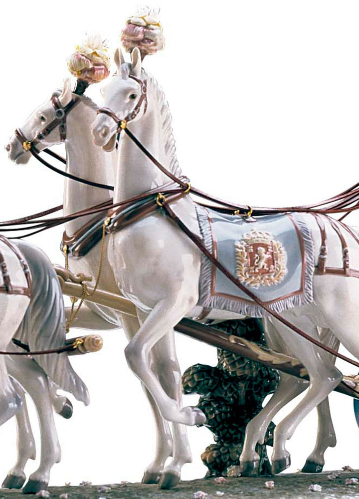 010 - 01485 - LLADRO® - 'XVIIIth Century Coach Sculpture. Limited Edition' 01001485