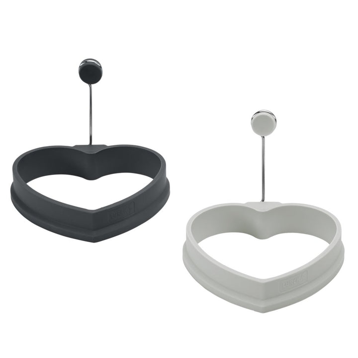 LUR - 00070270 - LURCH 'Eierformer Herz 2er Set light iron/grey'