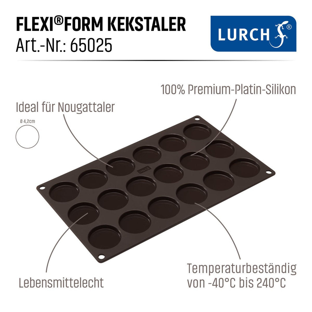 LUR - 00065035 - Lurch, Kekstaler Backform für Kekstaler - Gebäck, FLEXI®FORM Silikon