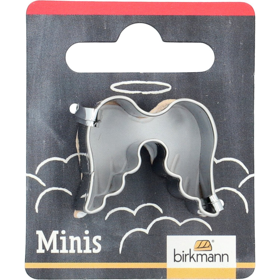 BIR - 152762 - Mini - Ausstechform Flügel auf Cardboard, Birkmann, 3 cm, Edelstahl