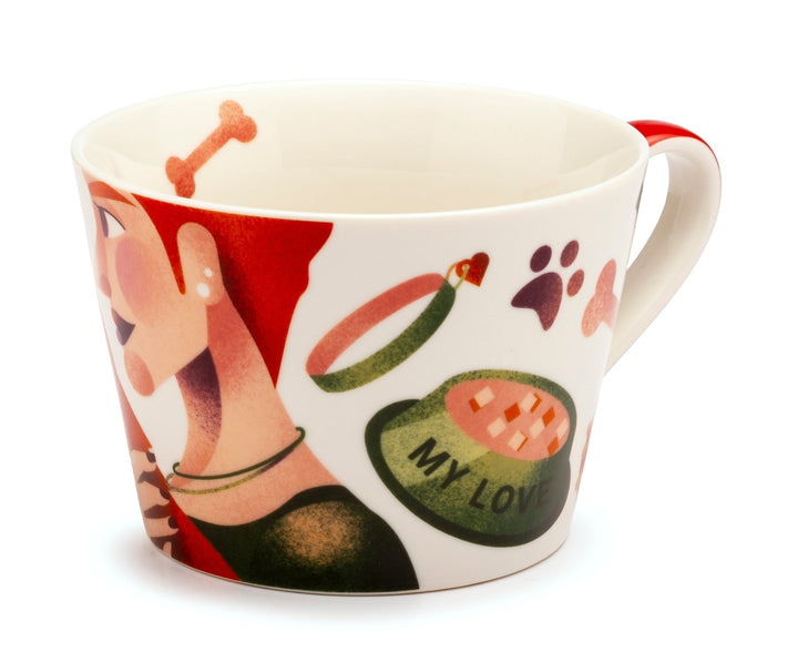 PAR - 1037927 - Palais Royal - Tasse Leidenschaft Dekor Hunde - Keramik, 460ml