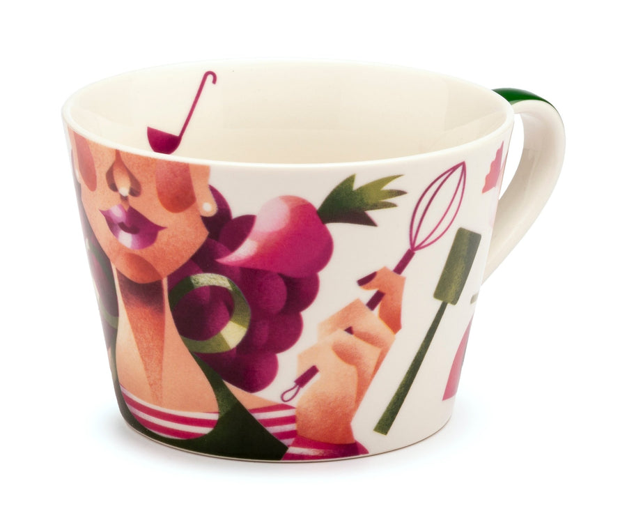 PAR - 1037922 - Palais Royal - Tasse Leidenschaft Dekor Küche - Keramik, 460ml