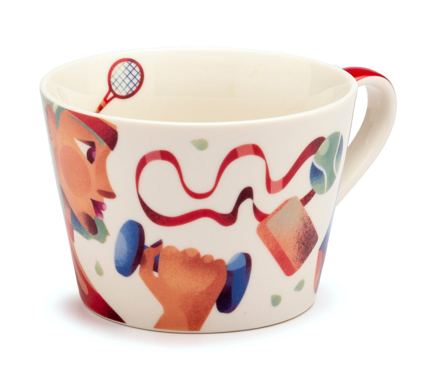 PAR - 1037923 - Palais Royal - Tasse Leidenschaft Dekor Sport - Keramik, 460ml