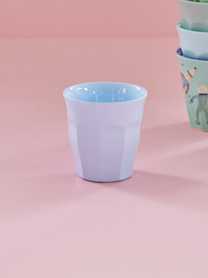 ri - MELCU - B - Rice, Melamine Cup in hellblau, 250 ml