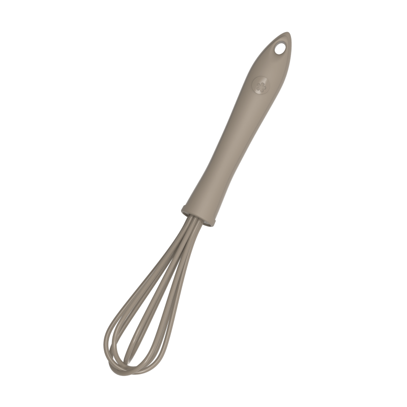 KOBL - 22933.12 - Schneebesen 19cm, KochBlume, Silikon, Edelstahl, Kunststoff, taupe