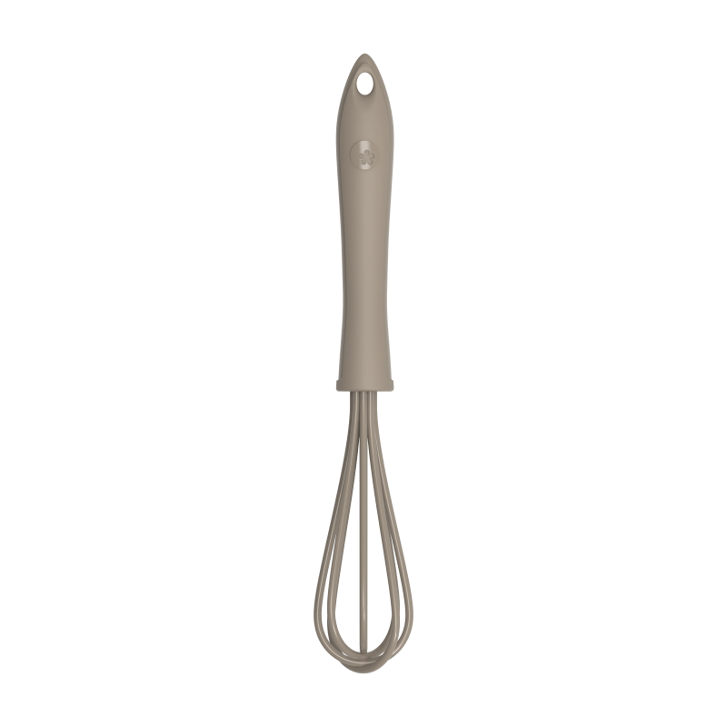 KOBL - 22933.12 - Schneebesen 19cm, KochBlume, Silikon, Edelstahl, Kunststoff, taupe