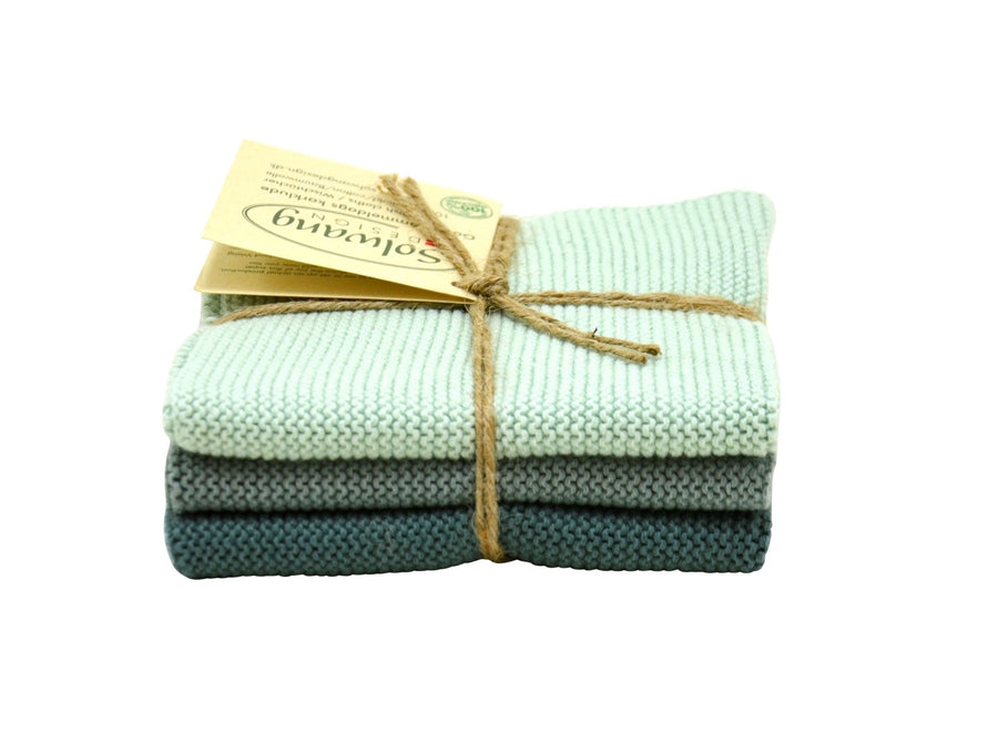 SOL - 29143144 - Solwang '3 Stück gestrickte Wischtücher in Arktischer Kombi'