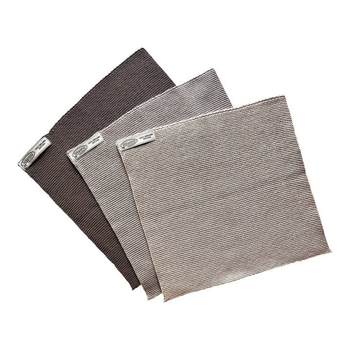 SOL - 14714886 - Solwang, 3 Stück gestrickte Wischtücher in Aschengrauer Kombi