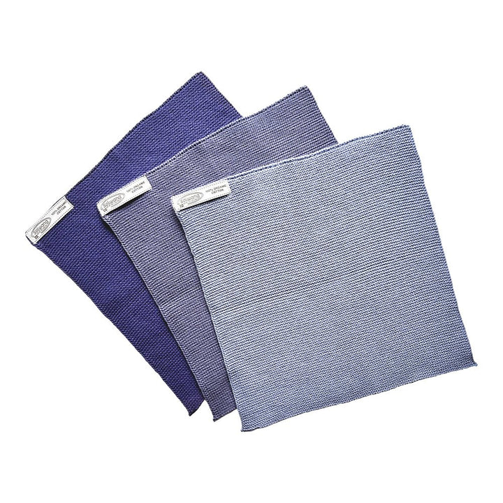 SOL - 153154155 - Solwang, 3 Stück gestrickte Wischtücher in Lavendel Kombi