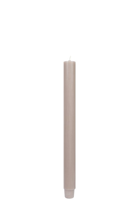 GICO - 1025804029 - Stabkerze, L29cm, Farbe Flachs, Brenndauer 17 Stunden