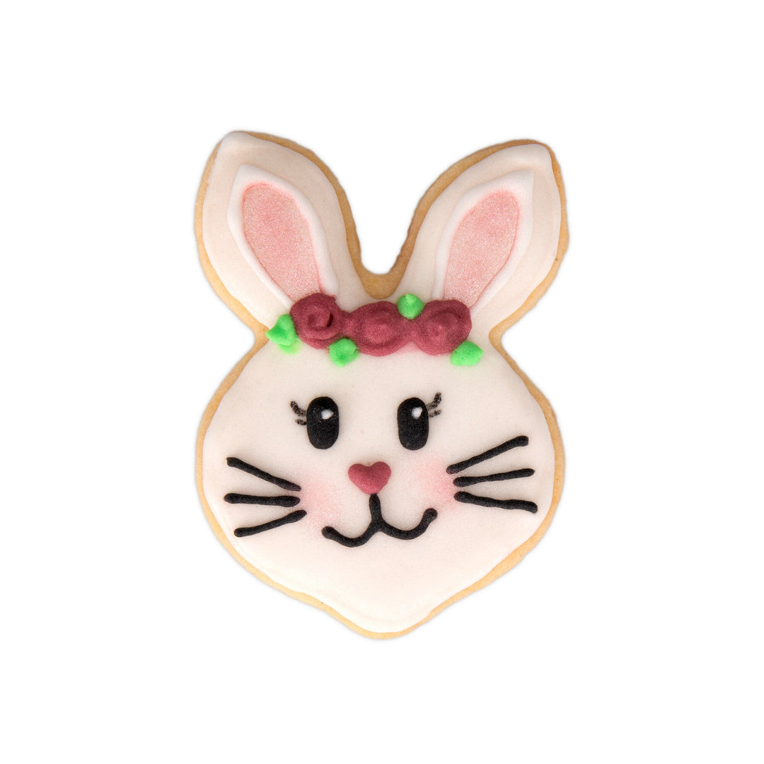 STA - 080059 - Städter, Ausstecher Hasengesicht auf Karte, Edelstahl 6,5cm