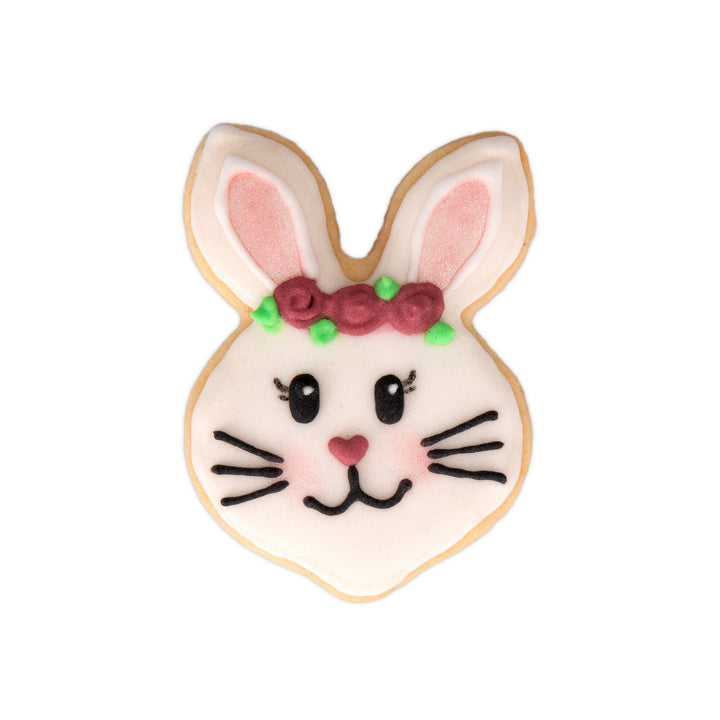 STA - 080059 - Städter, Ausstecher Hasengesicht auf Karte, Edelstahl 6,5cm