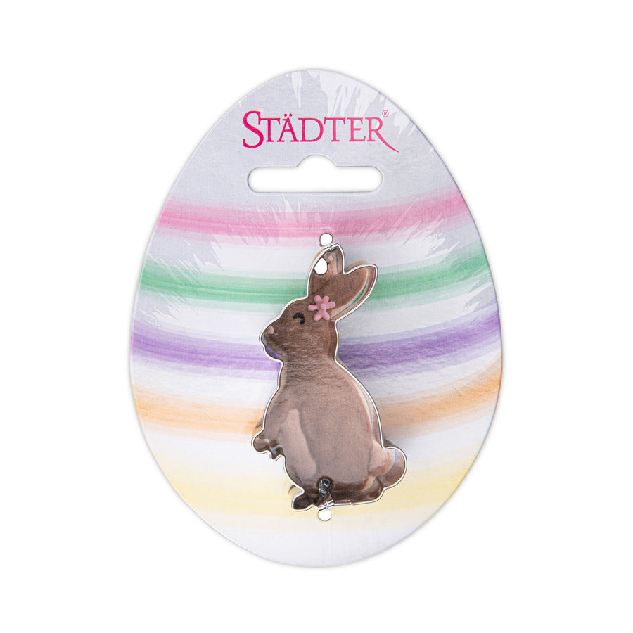 STA - 217295 - Städter, Ausstechform Hase auf Karte, Edelstahl, 6,0cm