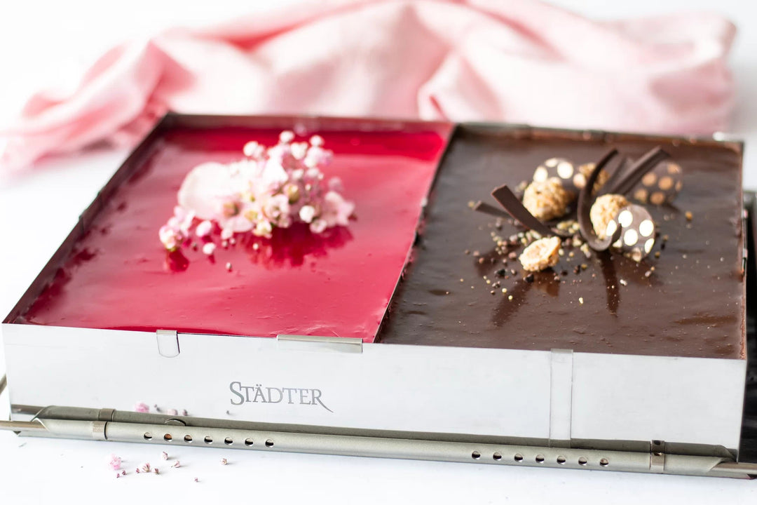 STA - 882041 - Städter, Backrand rechteck verstellbar mit Trennsteg Edelstahl