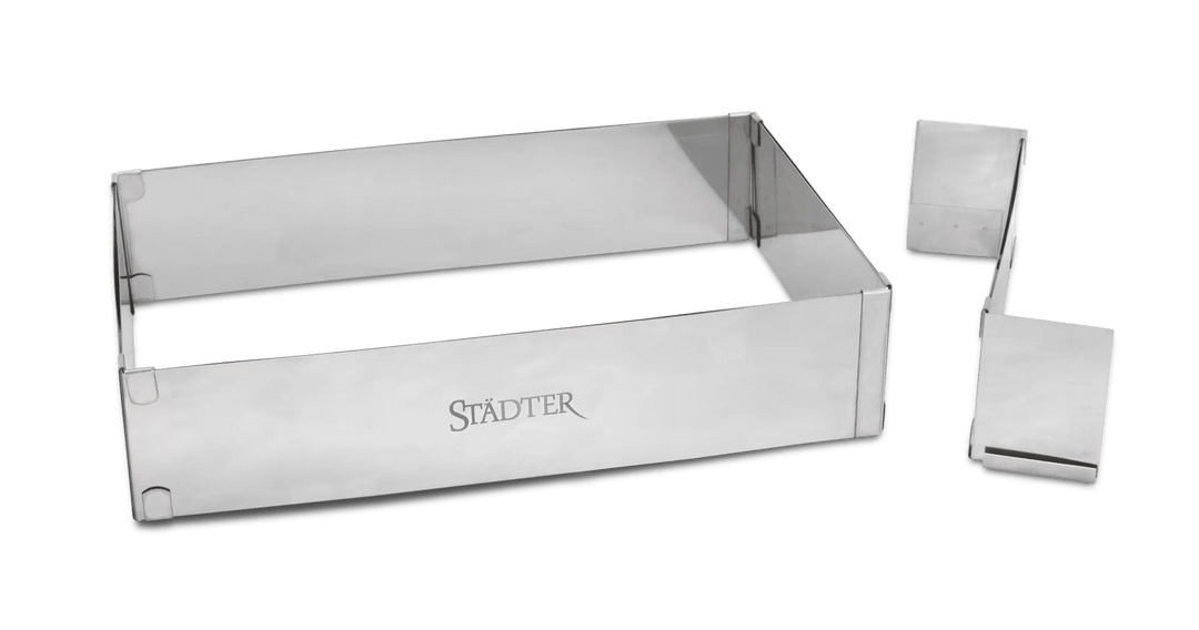 STA - 882041 - Städter, Backrand rechteck verstellbar mit Trennsteg Edelstahl