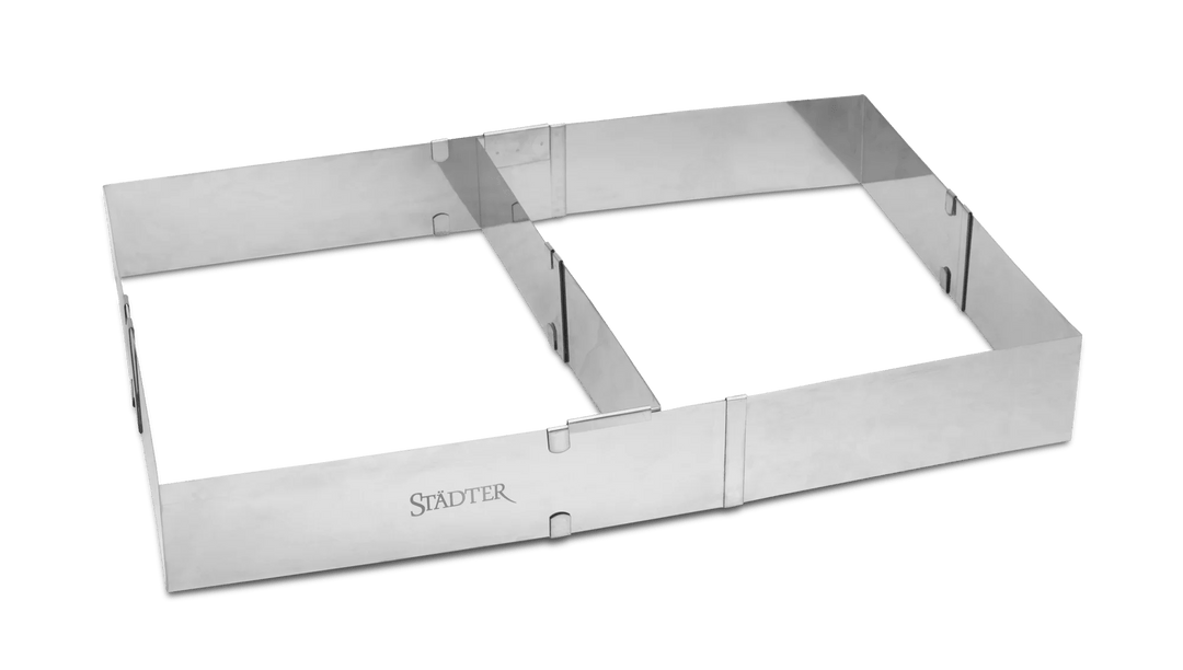 STA - 882041 - Städter, Backrand rechteck verstellbar mit Trennsteg Edelstahl