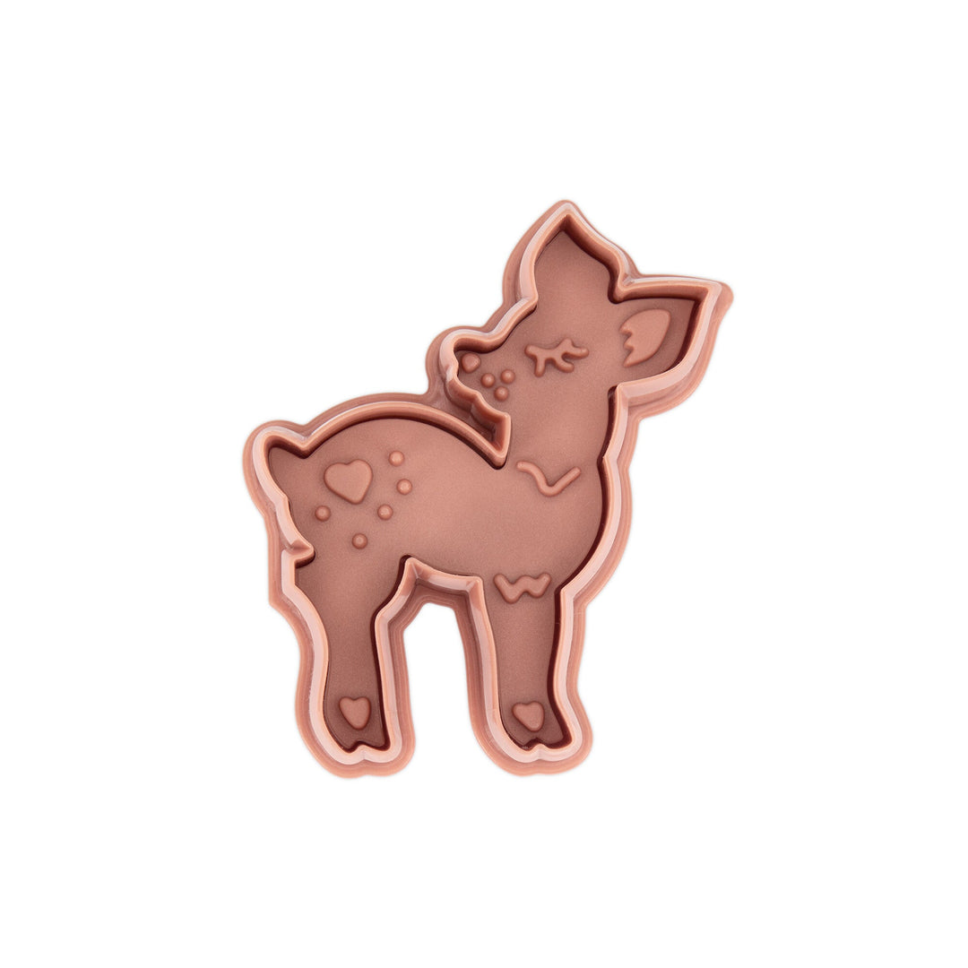 STA - 169326 - Städter, Präge - Ausstecher mit Auswerfer Reh, braun, 6,5cm