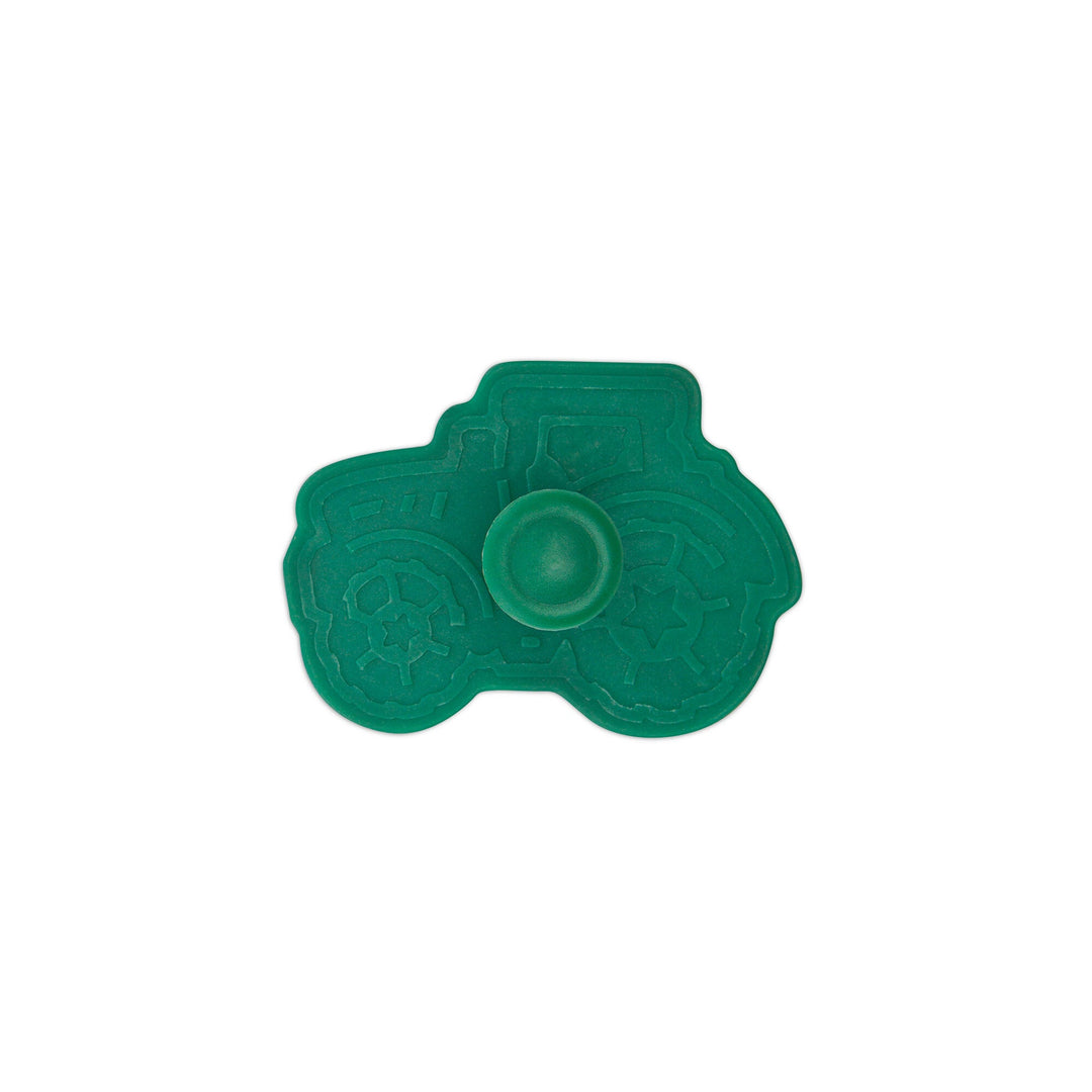 STA - 171848 - Städter, Präge - Ausstecher mit Auswerfer Traktor, dunkelgrün, 6,5cm