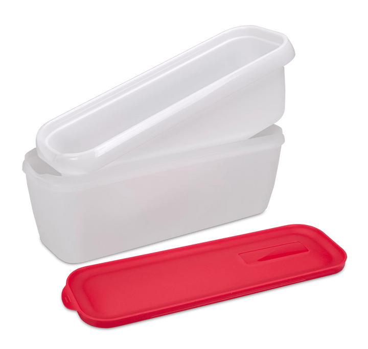 STA - 850026 - Städter, Städter, Eisbehälter rot "fresch & cool" für Speiseeis doppelwandig, 1300ml