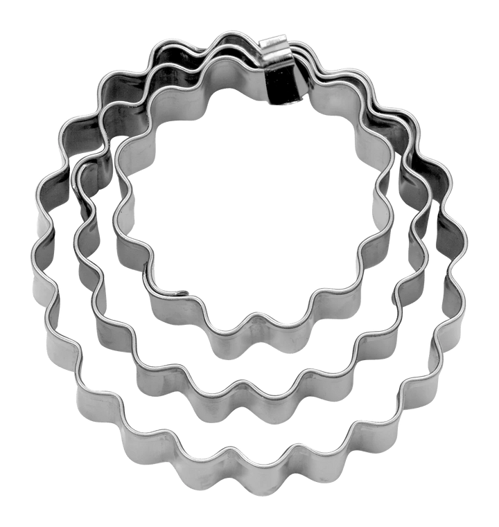ST - 953766 - Städter, Terrassen - Ausstecher Ring gewell,t Set 3 - Tlg., D3,5 / 5 / 6cm