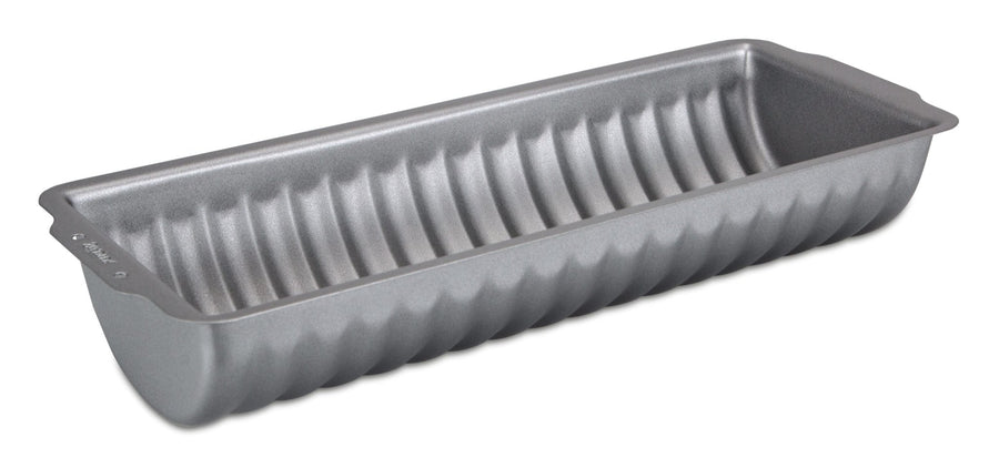 ST - 661448 - Städter 'WE - LOVE - BAKING - Rehrückenform Metall Silber 30x11cm/H6cm(1500ml)