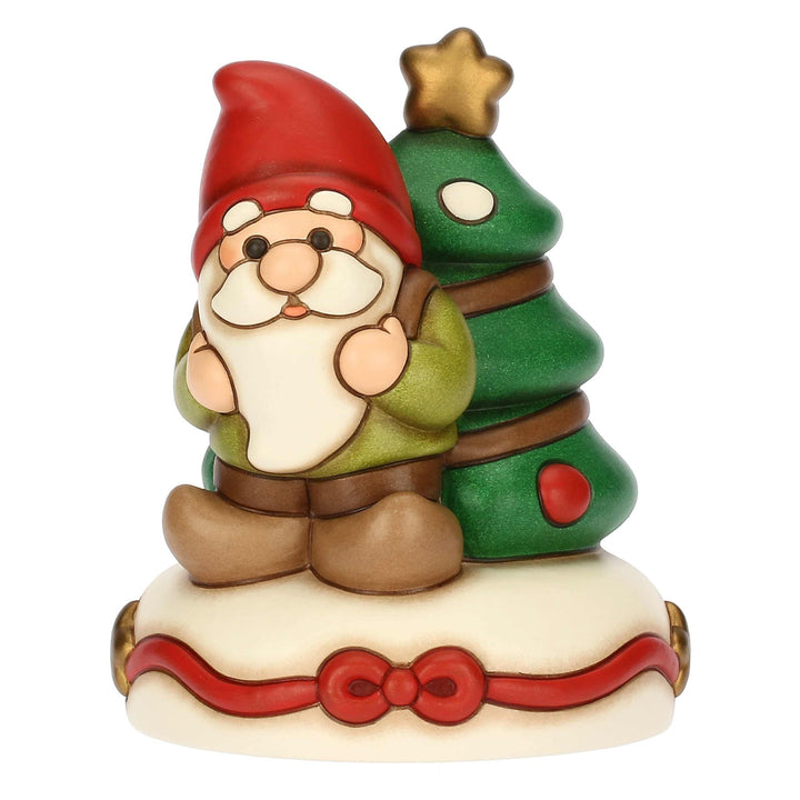 S3419H90 - Thun 'Glockenspiel Zwerg Oliver und Weihnachtsbaum, Keramik,, mittel'