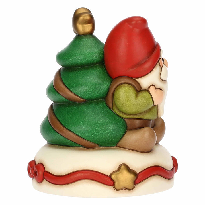 S3419H90 - Thun 'Glockenspiel Zwerg Oliver und Weihnachtsbaum, Keramik,, mittel'