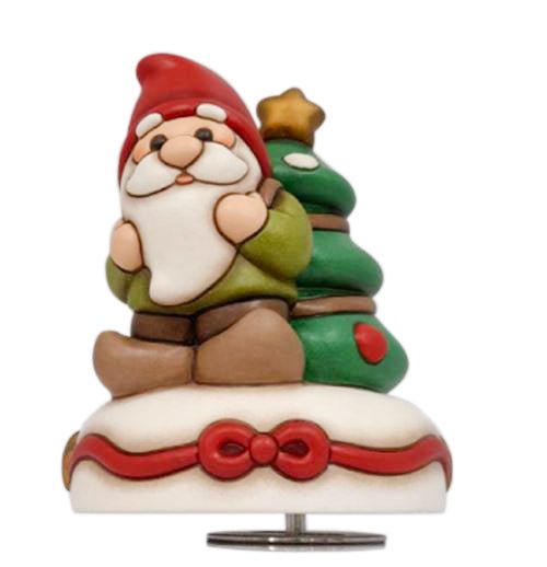 S3419H90 - Thun 'Glockenspiel Zwerg Oliver und Weihnachtsbaum, Keramik,, mittel'