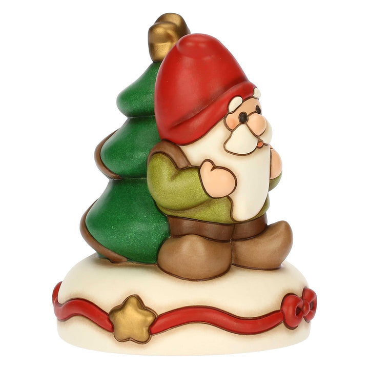 S3419H90 - Thun 'Glockenspiel Zwerg Oliver und Weihnachtsbaum, Keramik,, mittel'
