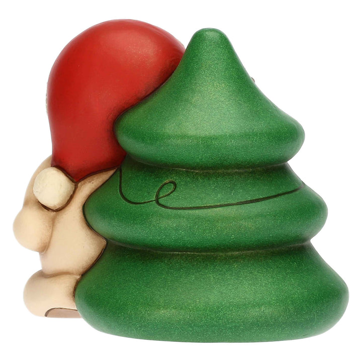 F3420A82 - Thun 'Teddy mit Weihnachtsbaum, Keramik, mittel'