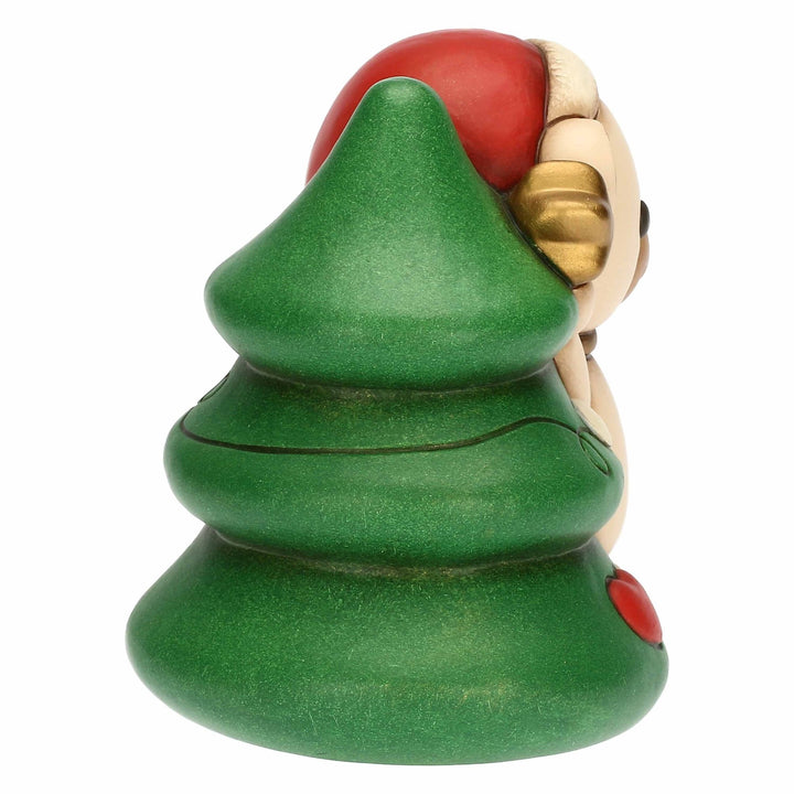 F3420A82 - Thun 'Teddy mit Weihnachtsbaum, Keramik, mittel'