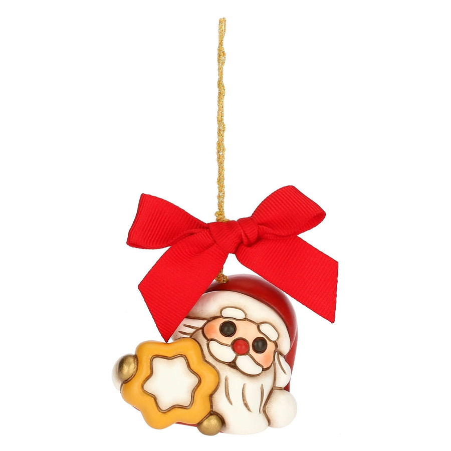 S3415A82 - Thun 'Weihnachtsschmuck Weihnachtsmann mit Stern, Keramik,, klein'