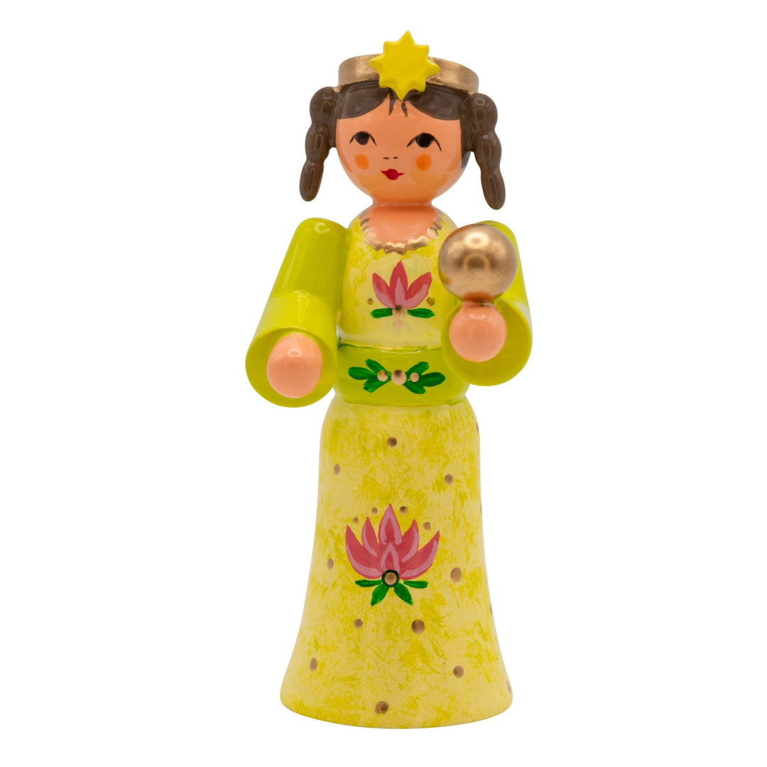 UHL - 232/139/05 - Uhlig Holzkunst - Prinzessin mit goldener Kugel "Froschkönig" 6,2 cm - 2025