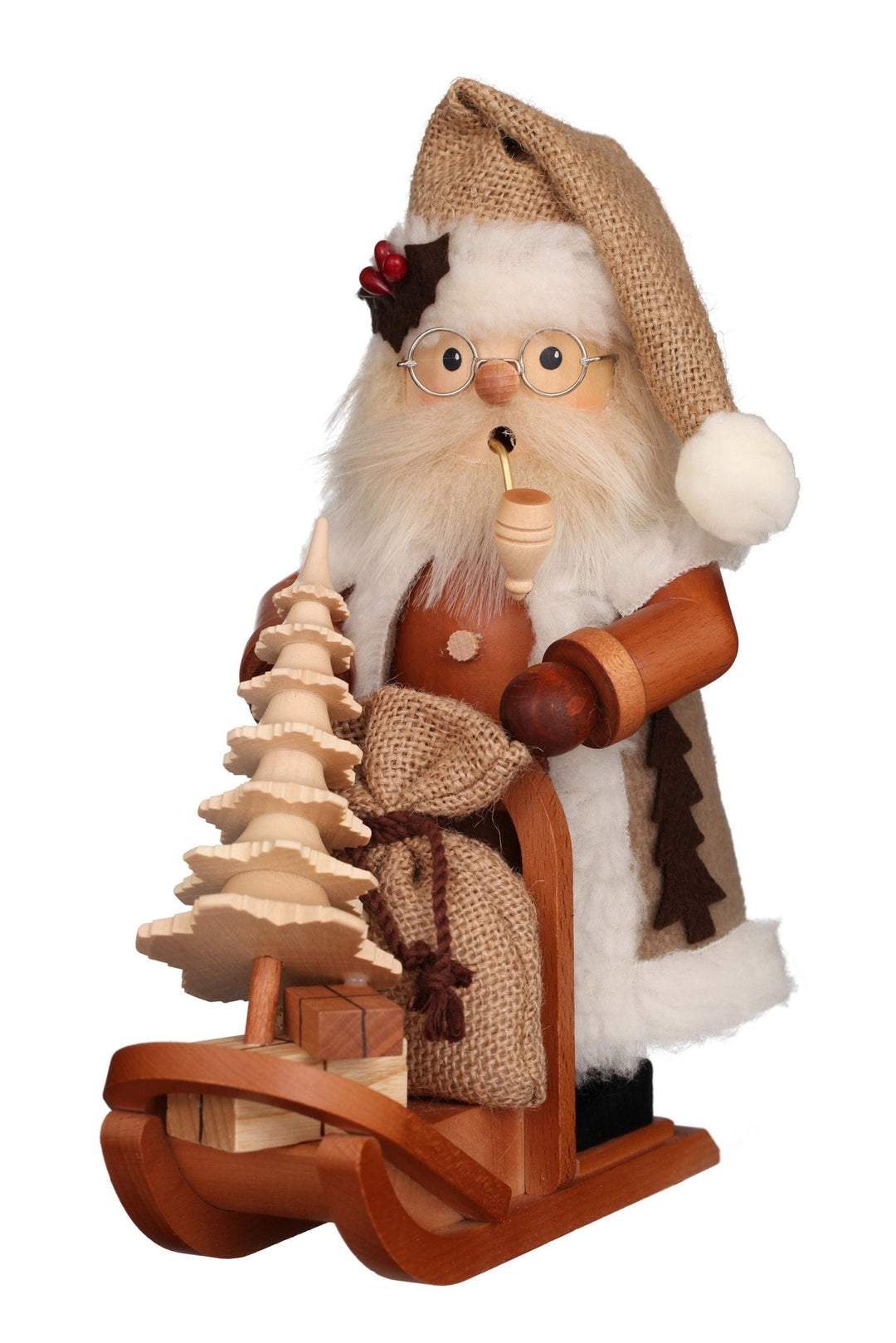 ULB - 010170 - Ulbricht Räuchermann 'Weihnachtsmann mit Schlitten - 28cm' 2005
