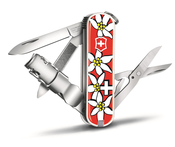 VX0.6463.840 - Victorinox kleines Taschenmesser Nail Clip 580 Edelweiss 6,5cm