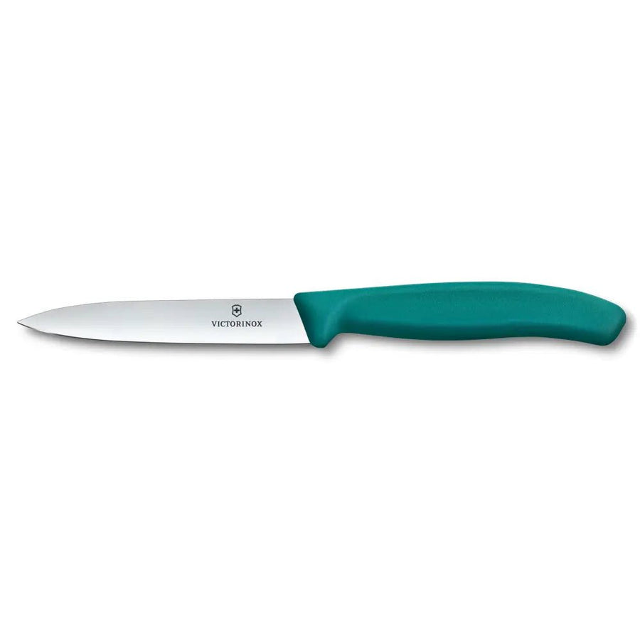 VX6.7704.C1 - Victorinox, Swiss Classic, Gemüsemesser 10cm, gerade, Mittelspitz, grün
