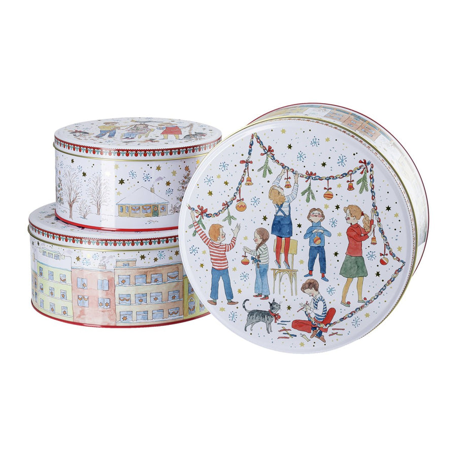 02426 - 727474 - 05583 - Weihnachtsleuchten Set 3 Plätzchendosen, Hutschenreuther 2024