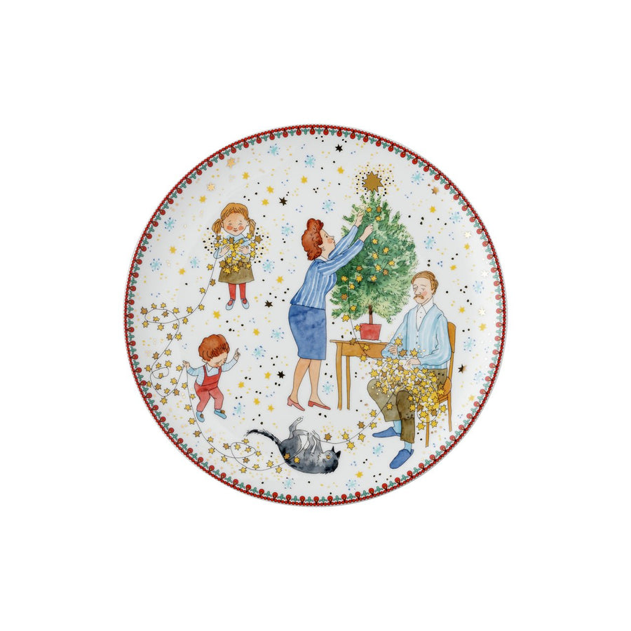 02476 - 727474 - 10862 - Weihnachtsleuchten Teller flach 22 cm, Hutschenreuther 2024