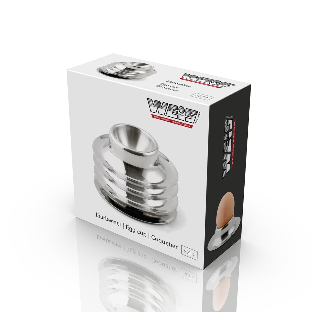 WEIS - 15104 - WEIS - Eierbecher Set aus Edelstahl - 4 Stück