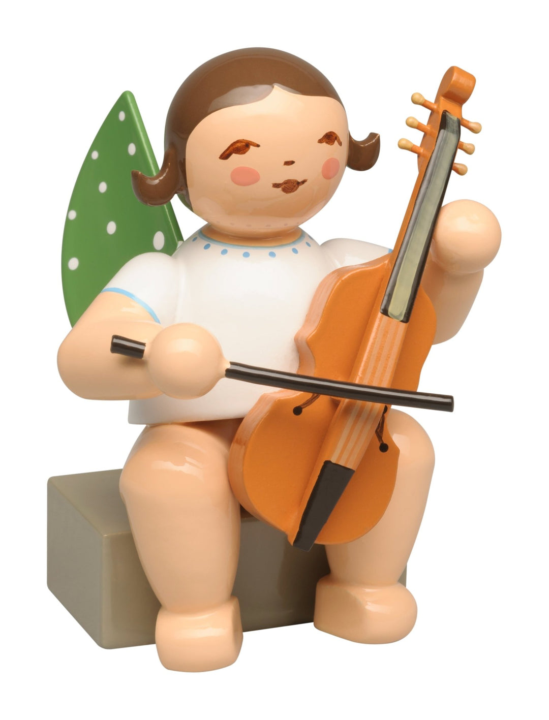 WUK - 650/86a - braunesHaar - Wendt & Kühn 'Engel mit Viola da Gamba - 5cm braunes Haar' 2025