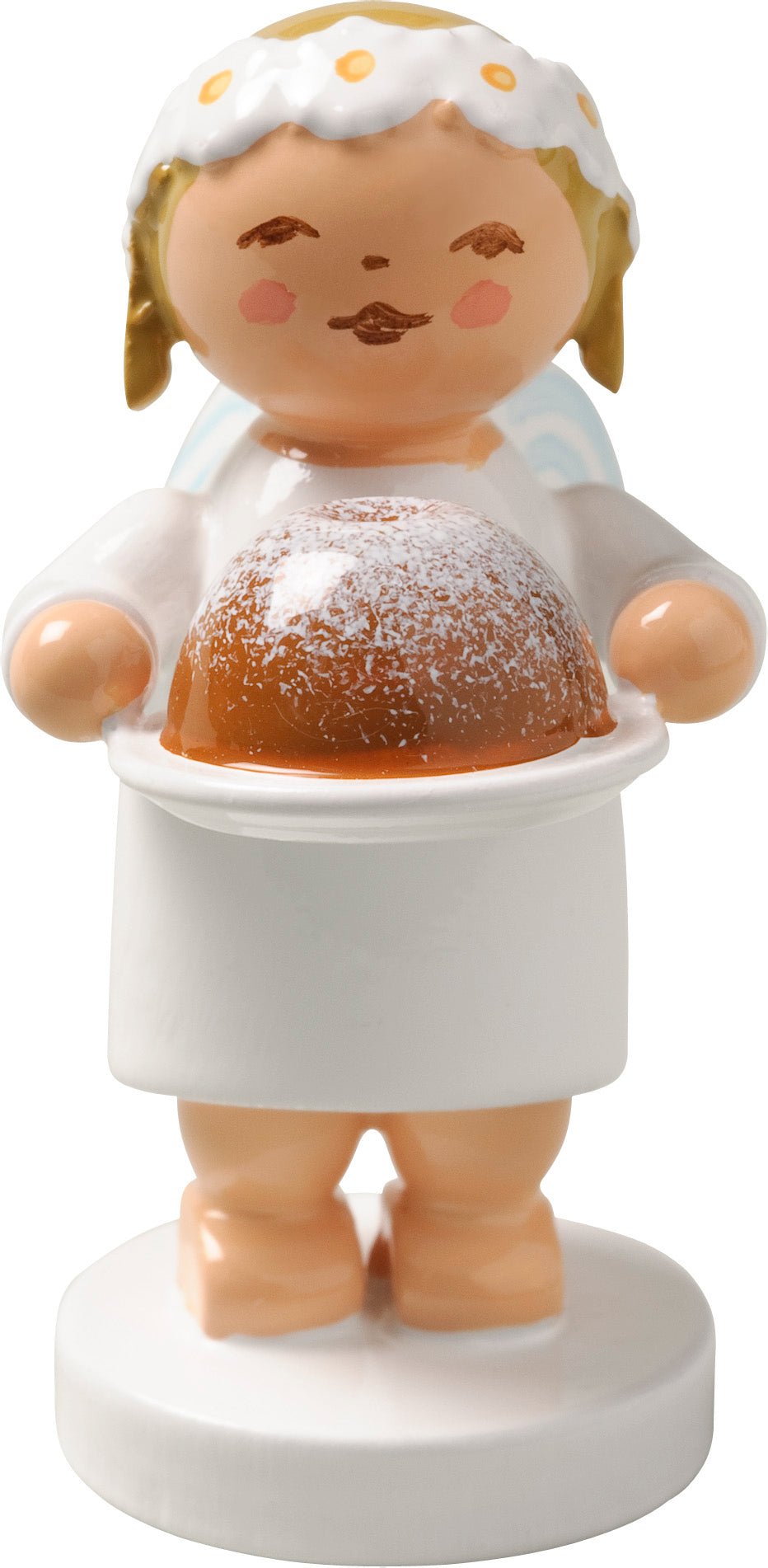 WUK - 634/60/1 - Wendt & Kühn 'Gratulantenengel mit Kuchen, stehend - 4cm'