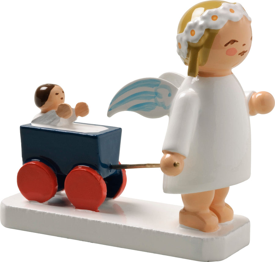 WUK - 634/30/6 - Wendt & Kühn 'Margeritenengel mit Puppenwagen, stehend'