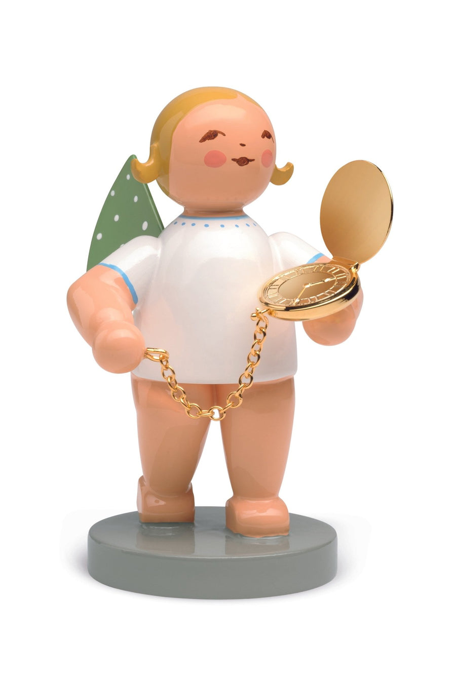 WUK - 650/125 - Wendt & Kühn 'No. 12, Begleiter, Engel mit Taschenuhr, vergoldet - 6cm'