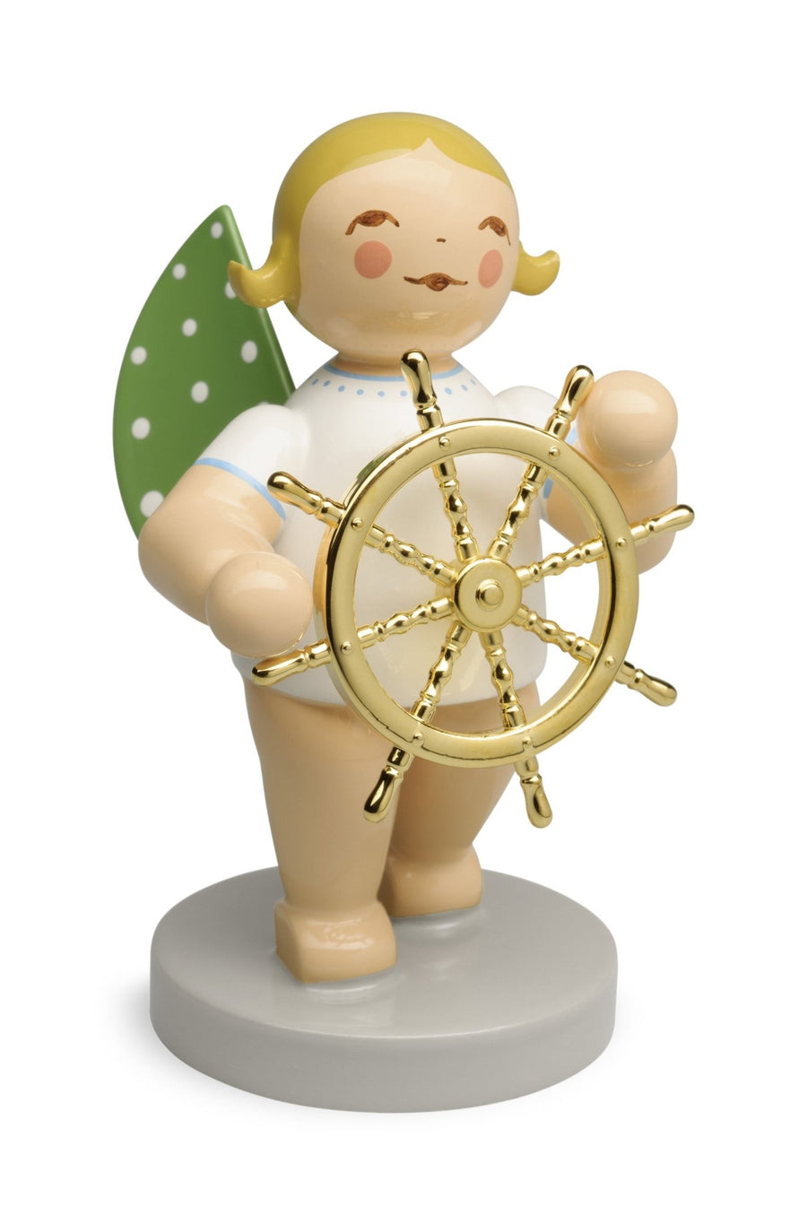 WUK - 650/300 - Wendt & Kühn 'No. 17, Der Mutige, Engel mit Steuerrad · vergoldet - 6cm' 2024