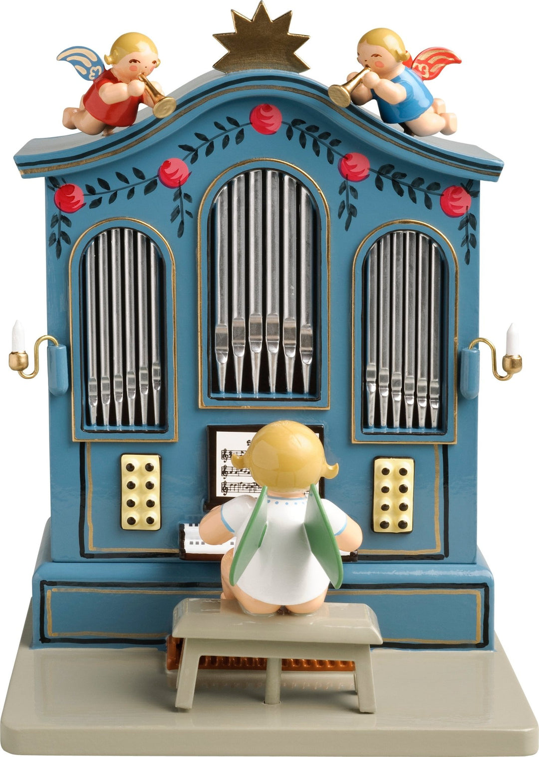 WUK - 636/OrMA - Wendt & Kühn Spieluhr 'Orgel, Stille Nacht - 15cm'