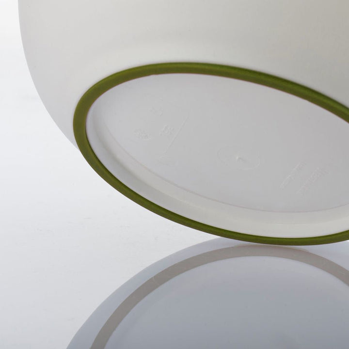 WST - 3155227A - Westmark, Rührschüssel mit zweigeteiltem Deckel 3,5l - weiß/apfelgrün