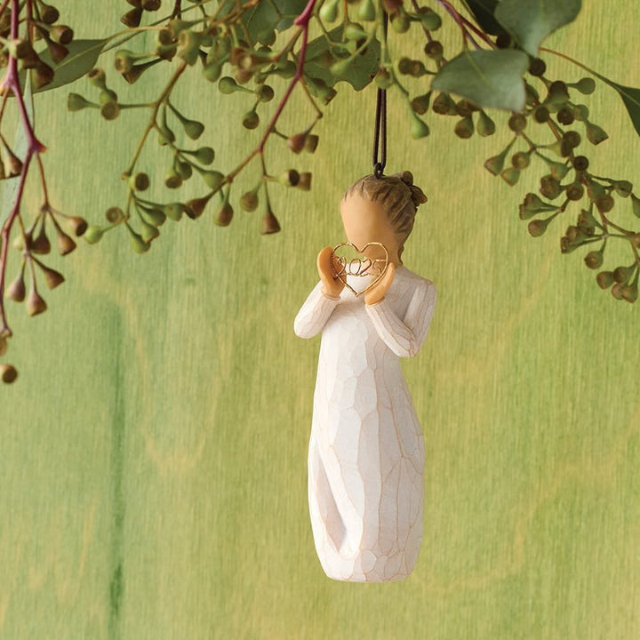 WT - 28309 - Willow Tree Figur 'Ornament mit 2025 Herrz in den Händen - 11,5cm' 2025